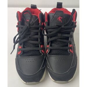 AND1 Basketball Sneakers Youth Size 2 Black Red High Top  Good Condition